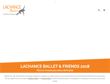 Tablet Screenshot of lachanceballet.com